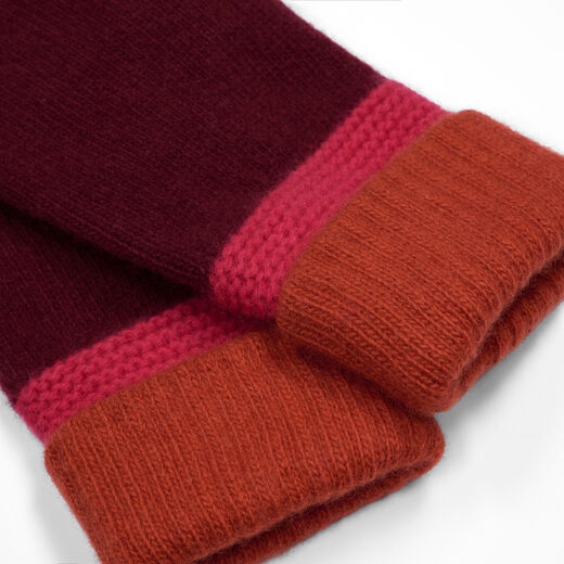 A close up of the folded cuff.